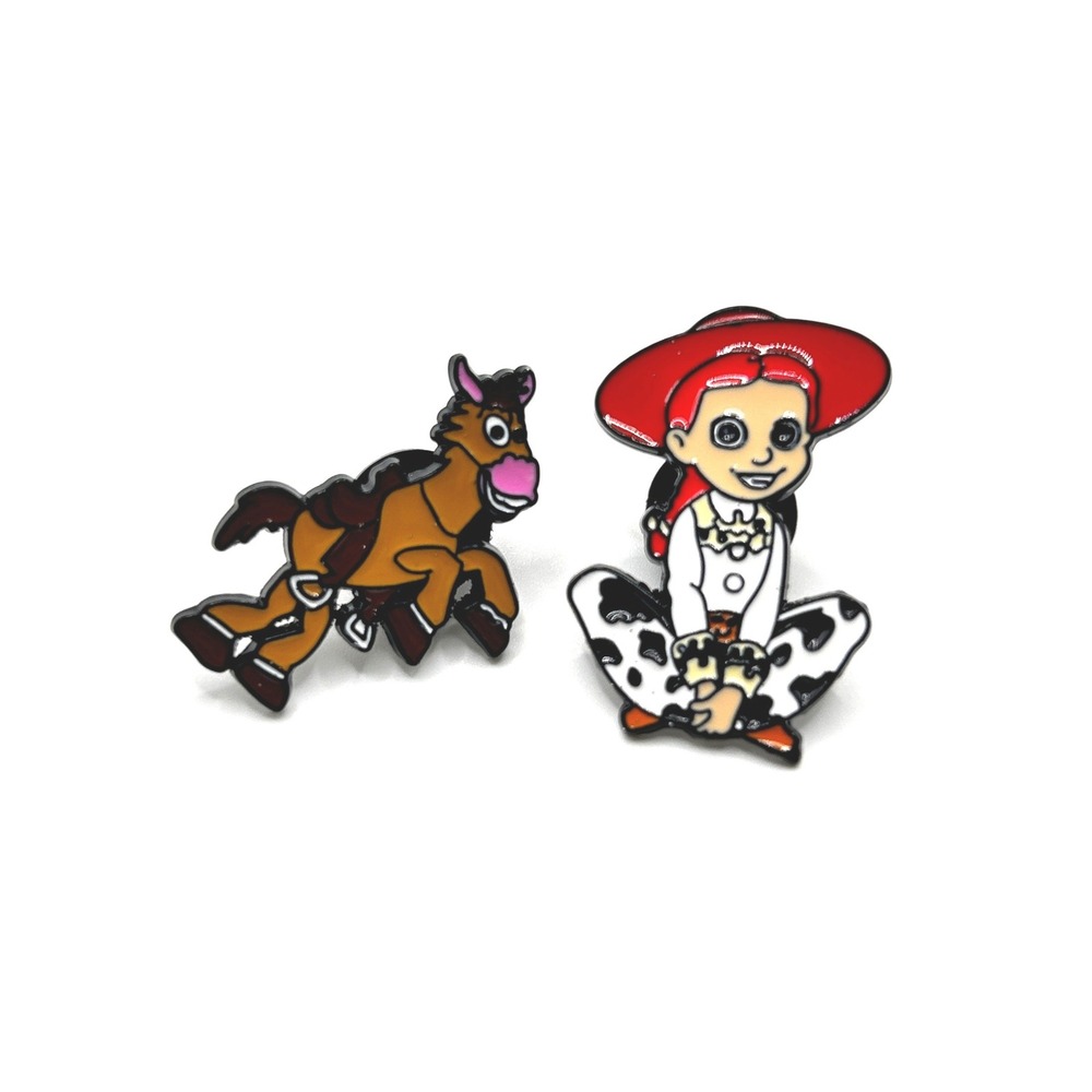 Jessie Bullseye Disney Enamel Pin Set Unisex OS Multi Toy Story Cowgirl Horse